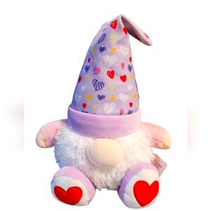 Valentines Plush Gnome - Purple and Red